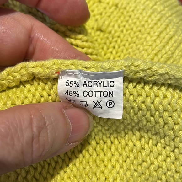 Cotton blend textured sweater petite size - Picture 5 of 6